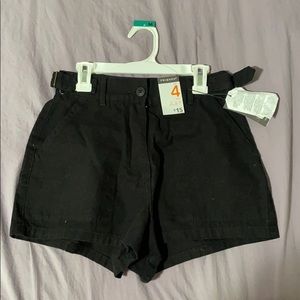 Black high waisted shorts